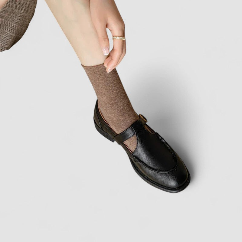 Avery | Square Toe Mary Jane Shoes