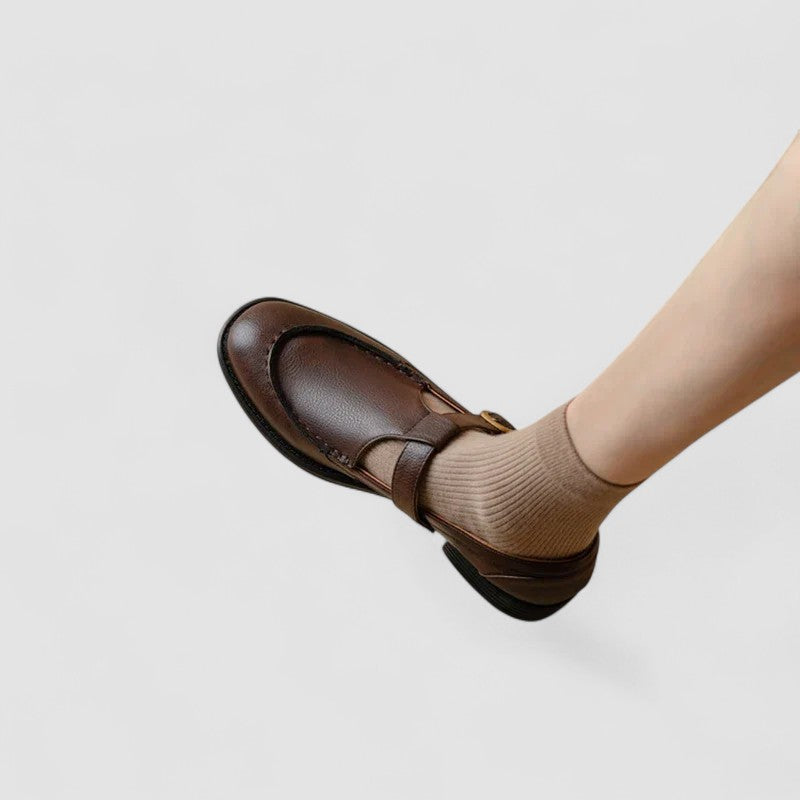 Avery | Square Toe Mary Jane Shoes