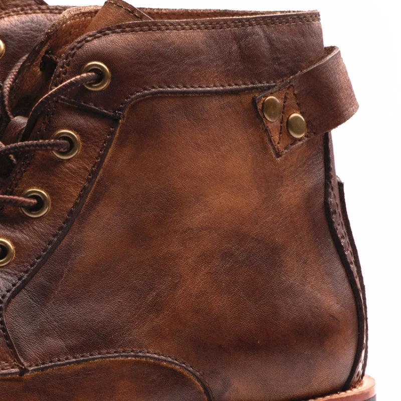 Dylan | Men’s Retro Round-Toe Boots