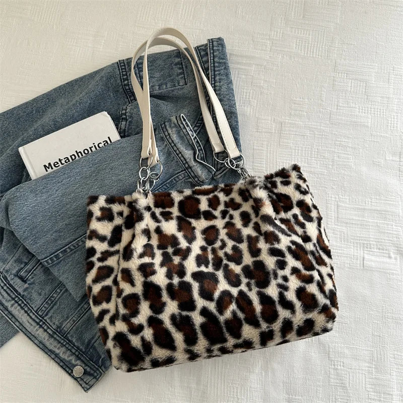 Olive | Statement Animal Print Tote Bag
