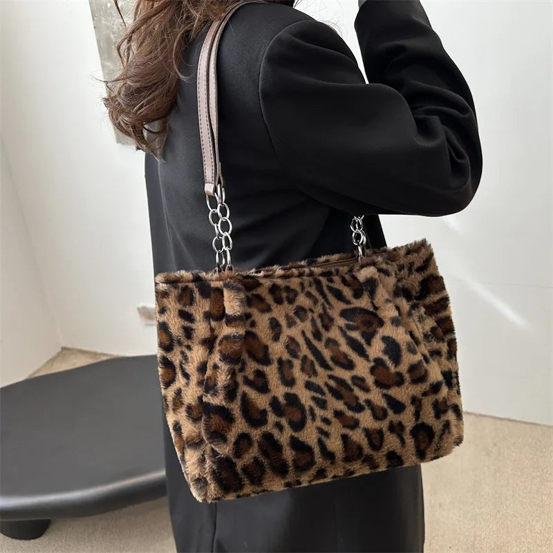 Olive | Statement Animal Print Tote Bag