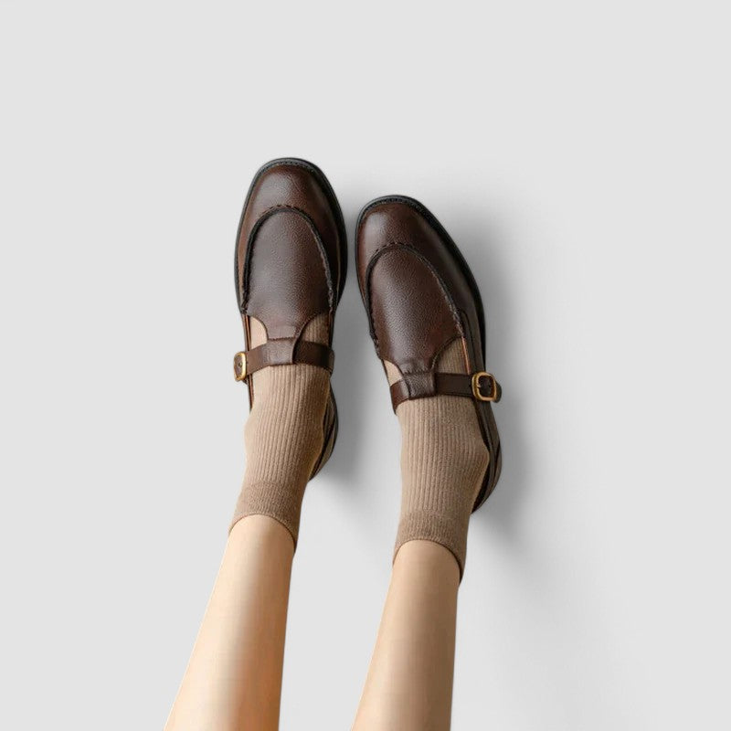 Avery | Square Toe Mary Jane Shoes