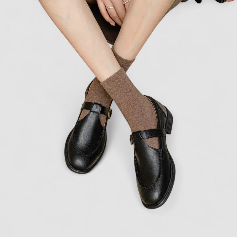Avery | Square Toe Mary Jane Shoes