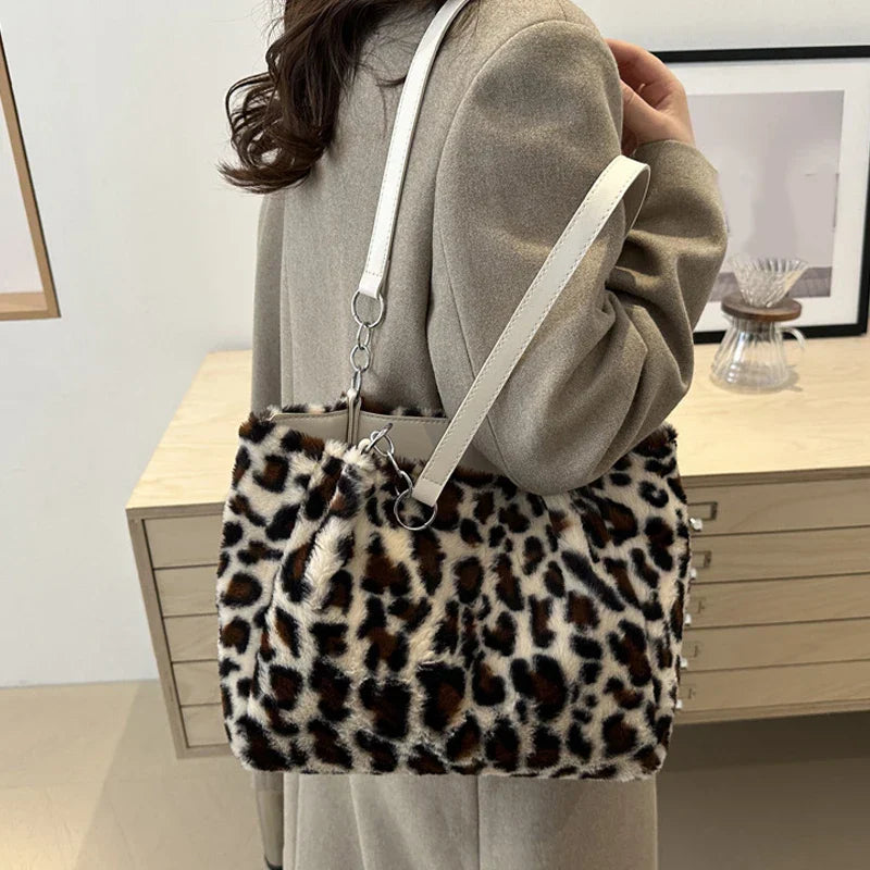 Olive | Statement Animal Print Tote Bag