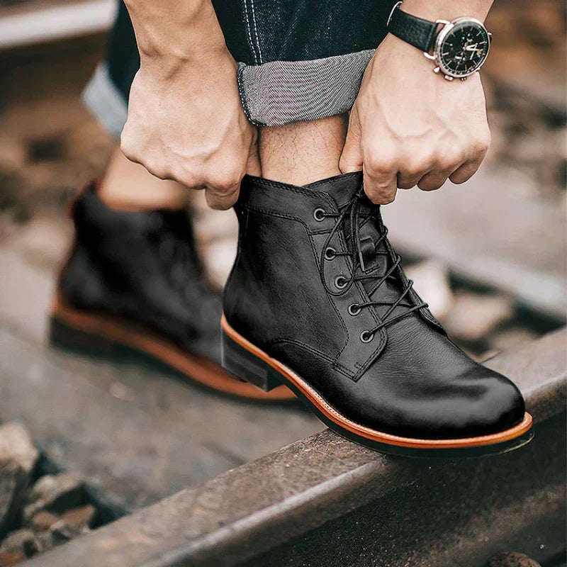 Dylan | Men’s Retro Round-Toe Boots