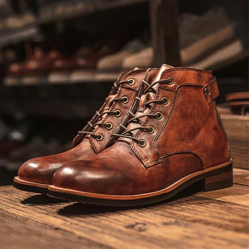 Dylan | Men’s Retro Round-Toe Boots