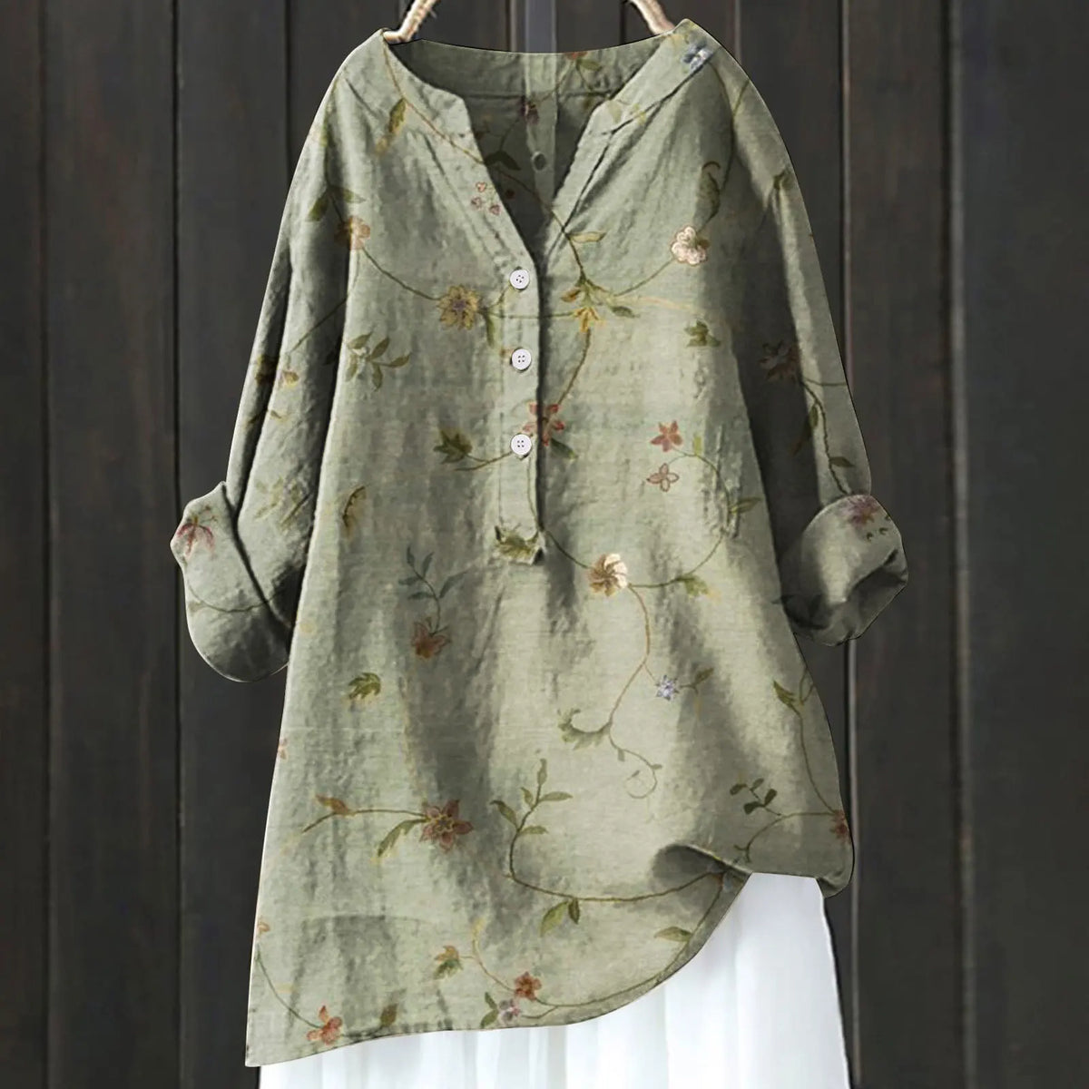 Cillia | Floral Button-Down Blouse