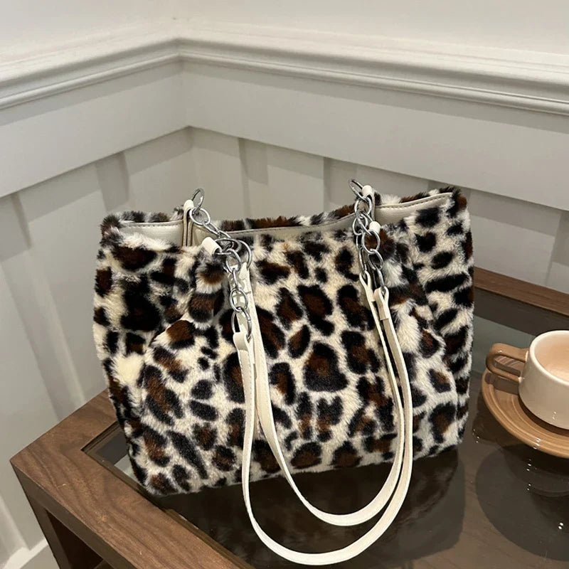 Olive | Statement Animal Print Tote Bag