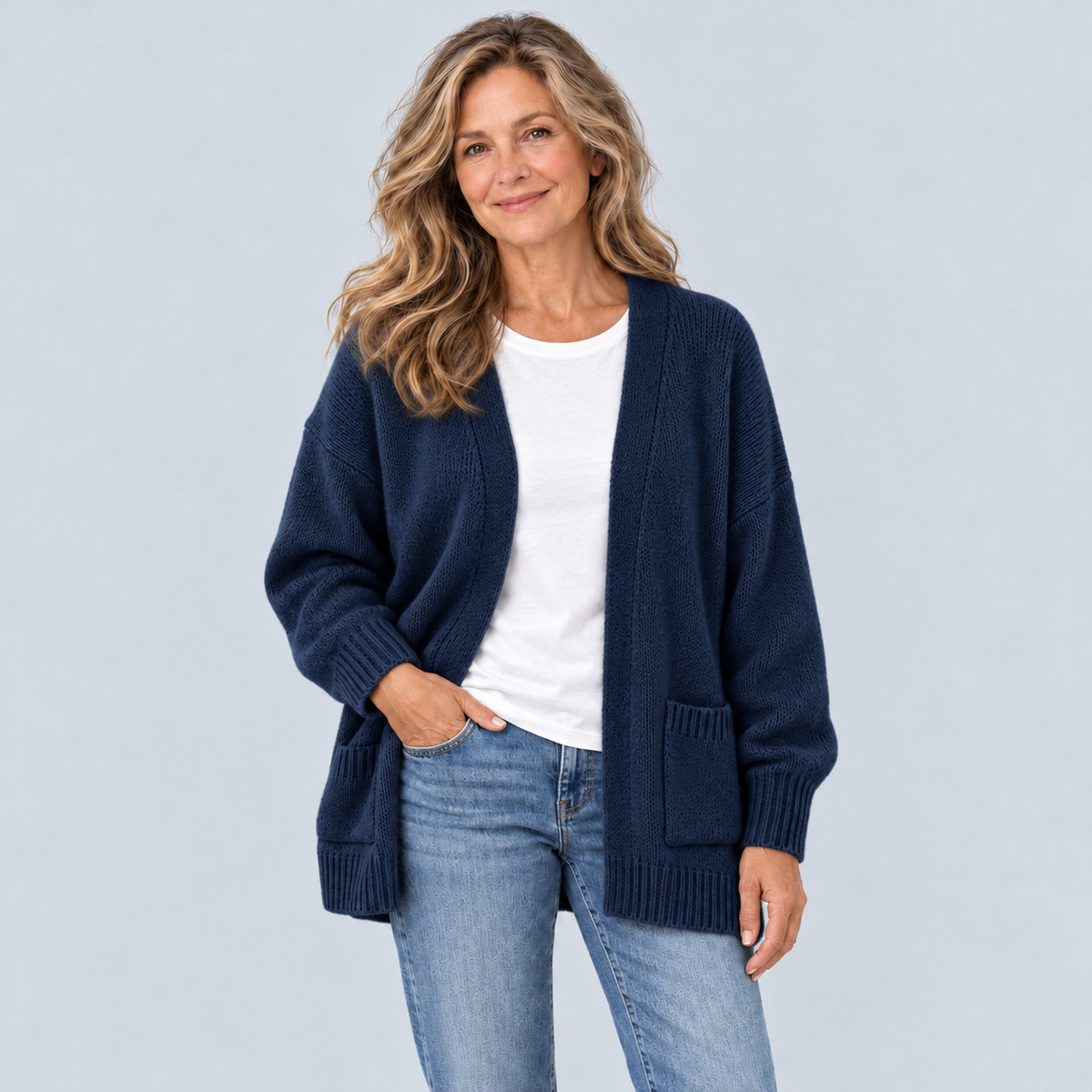 Annelise | Relaxed Open-Front Cardigan