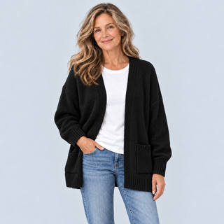 Annelise | Relaxed Open-Front Cardigan