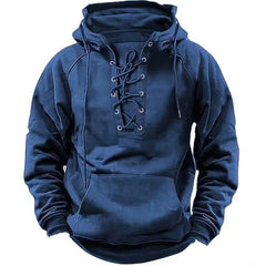 Evren | Lace-Up Pullover Hoodie