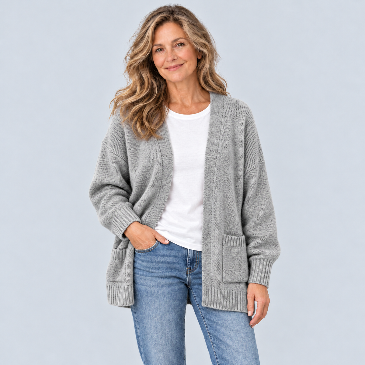 Annelise | Relaxed Open-Front Cardigan