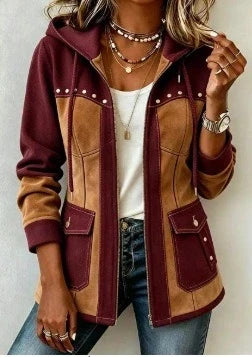 Veronica | Dual-Texture Hooded Jacket