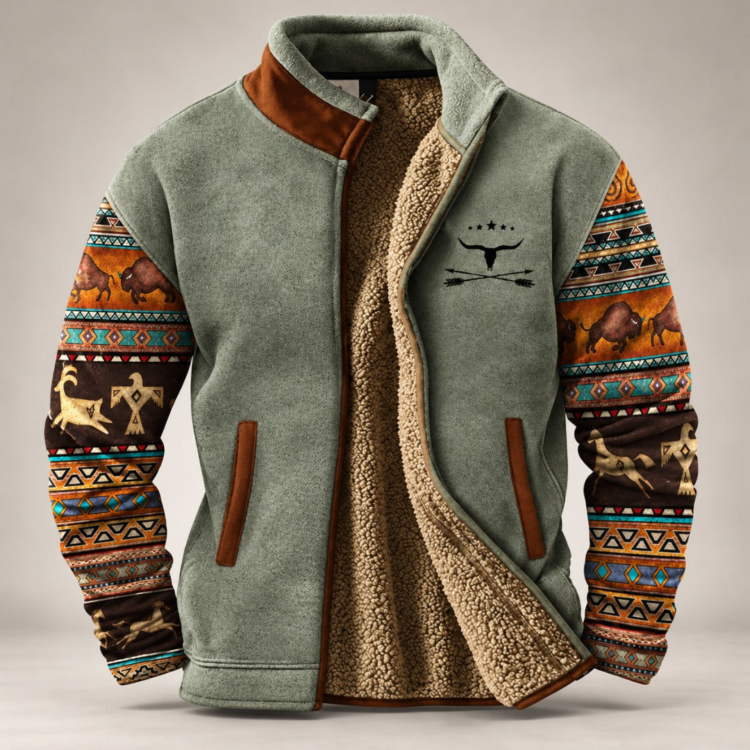 Finnian | Textured High-Collar Zip Jacket