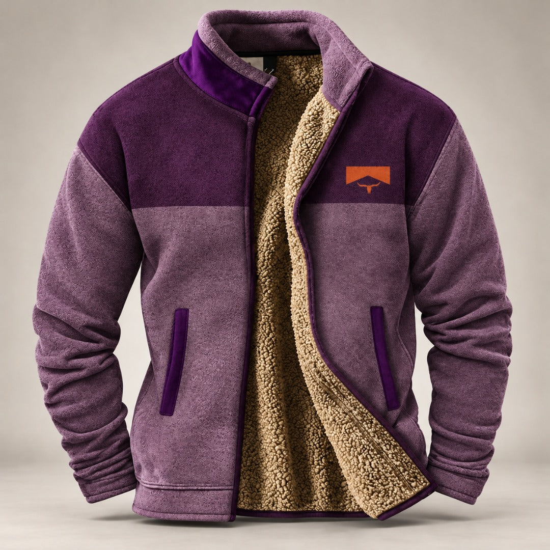 Finnian | Textured High-Collar Zip Jacket