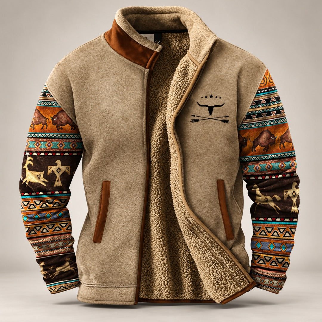 Finnian | Textured High-Collar Zip Jacket