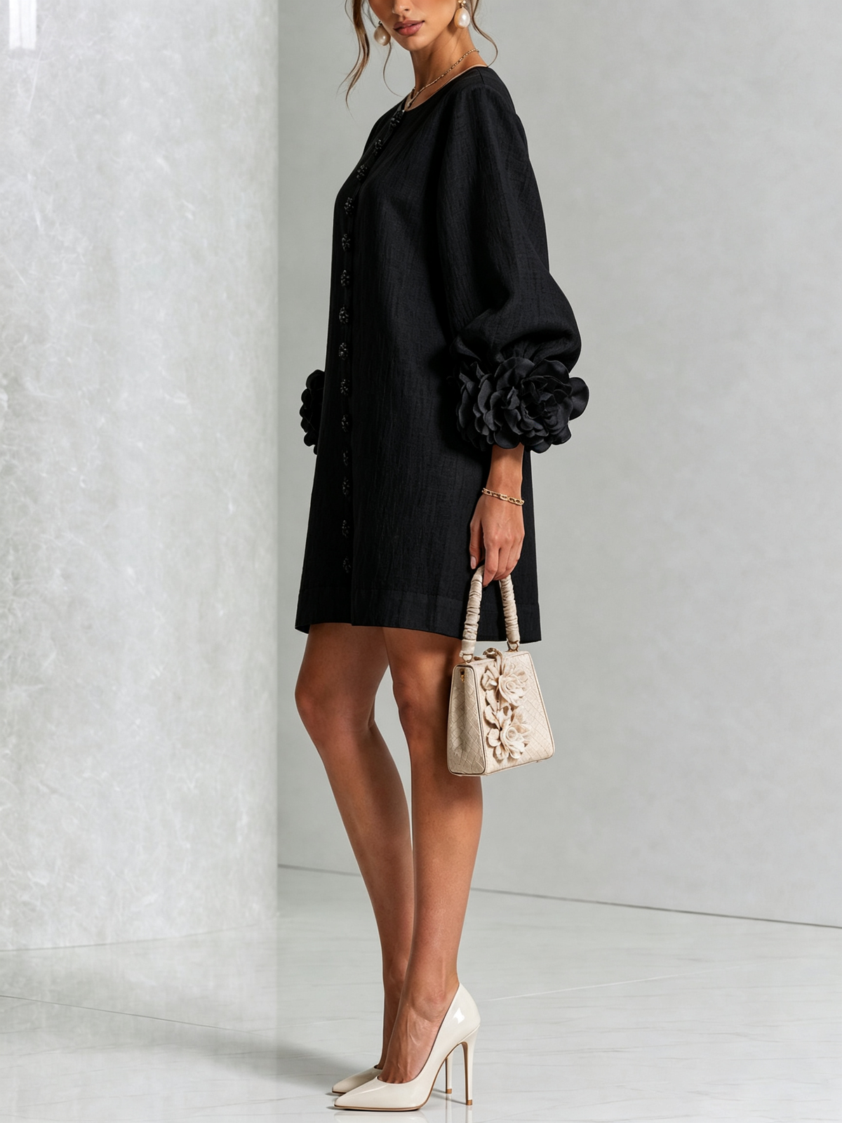 Florence | Floral Button Down Mini Dress