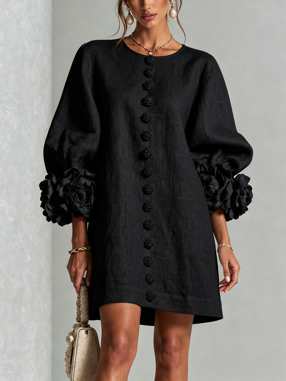 Florence | Floral Button Down Mini Dress