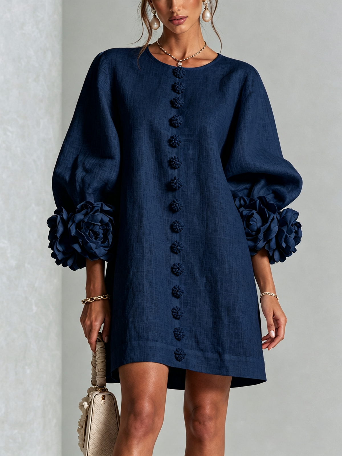 Florence | Floral Button Down Mini Dress