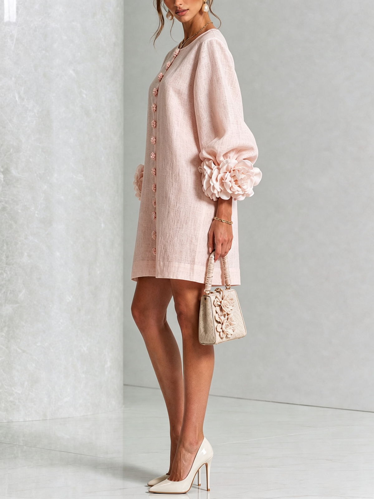 Florence | Floral Button Down Mini Dress