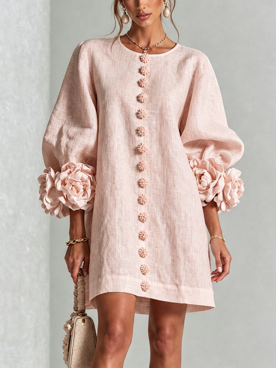 Florence | Floral Button Down Mini Dress