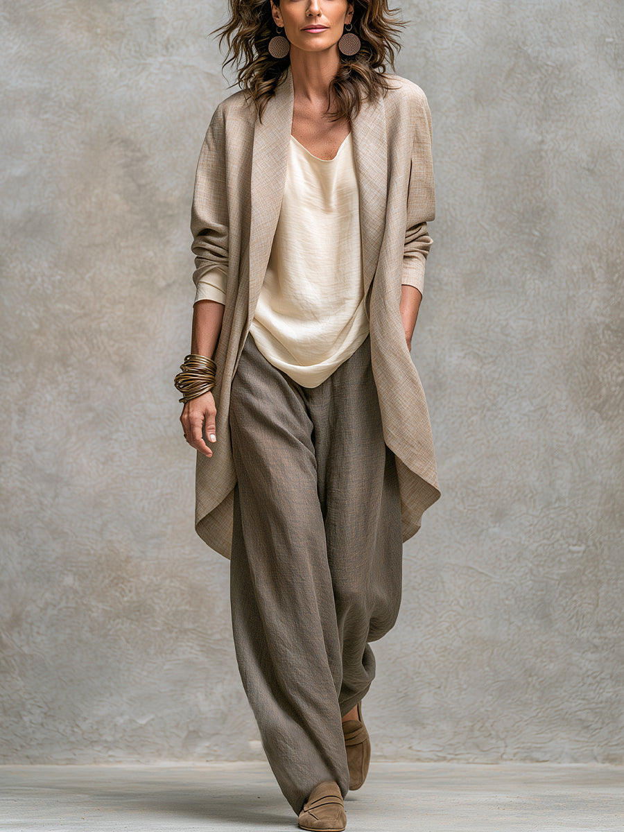 Elowen | Layered Wide-Leg Three-Piece Set