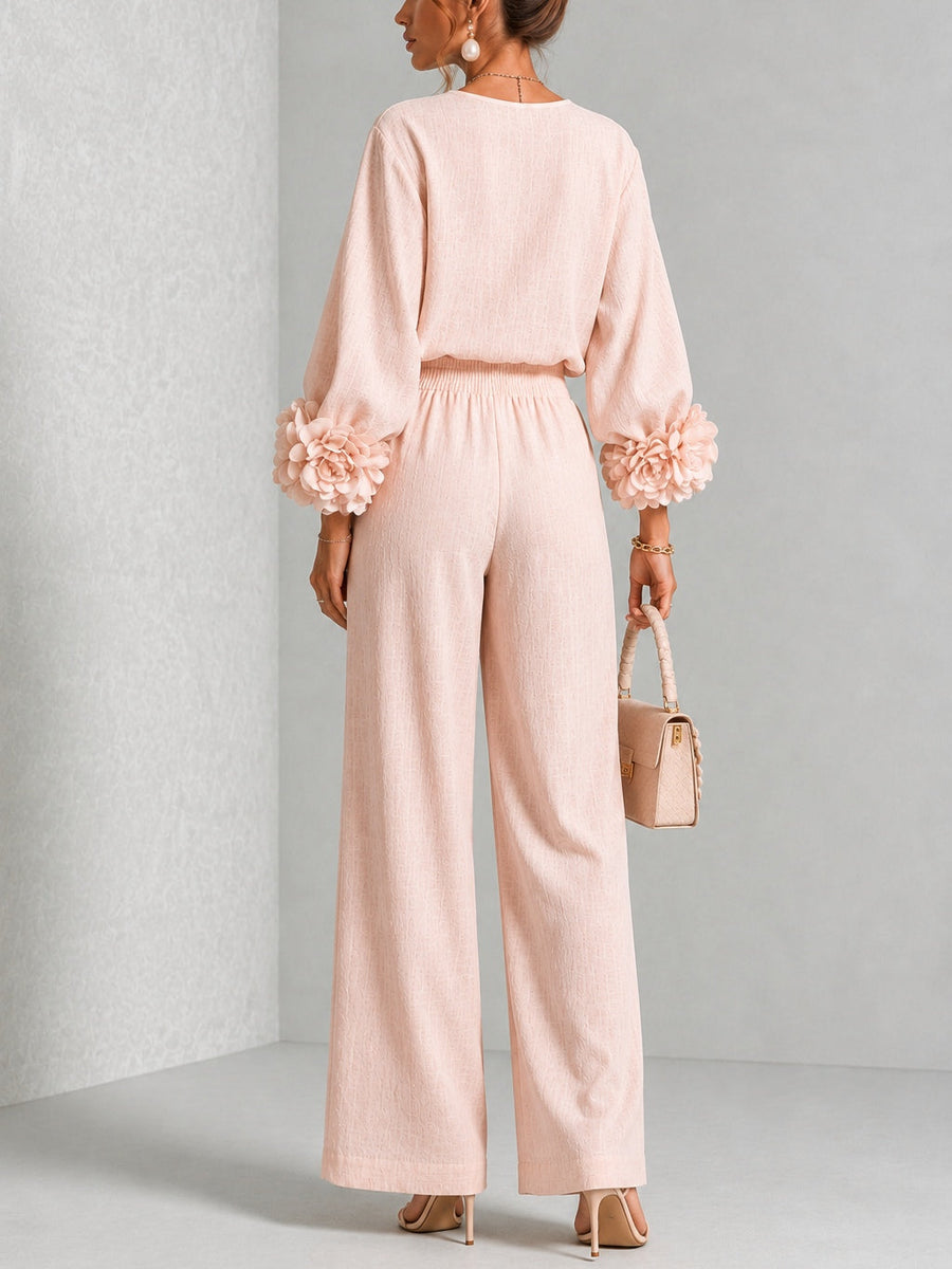 Rosalie | Floral Cuff Two Piece Set