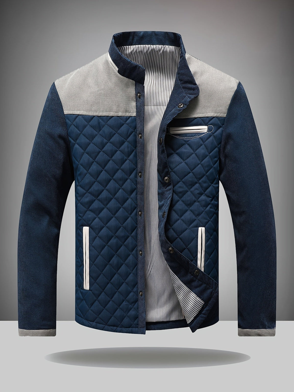 James | Quilted Stand Collar Jacket