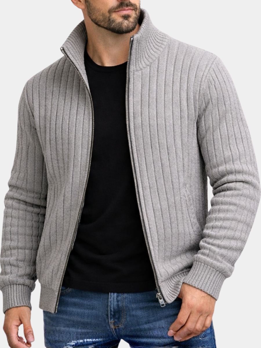 Bradley | Classic Zip Cardigan