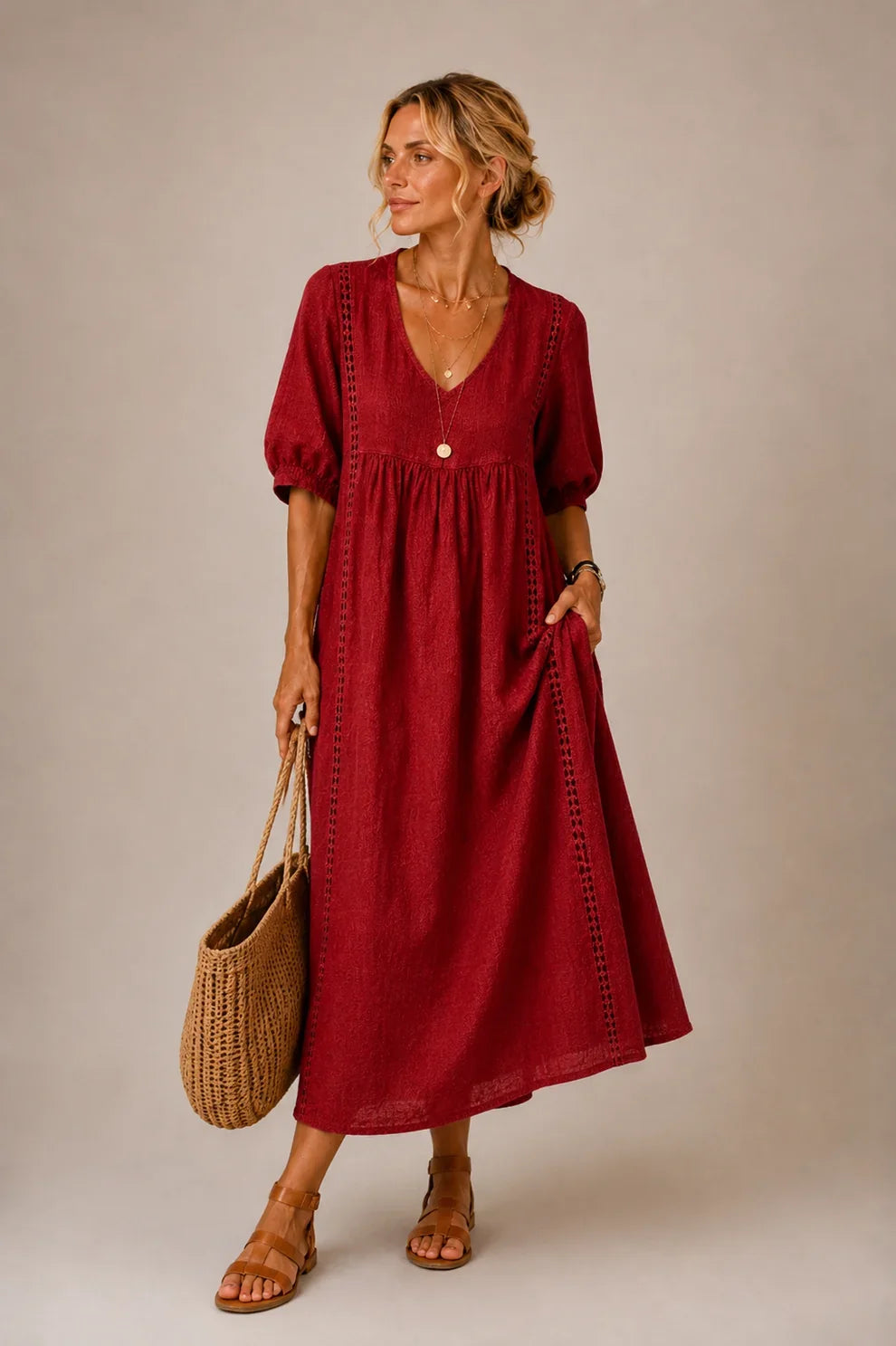 Brooklyn | Tummy-Flattering Midi Dress