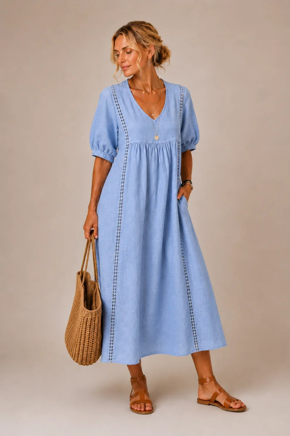 Brooklyn | Tummy-Flattering Midi Dress