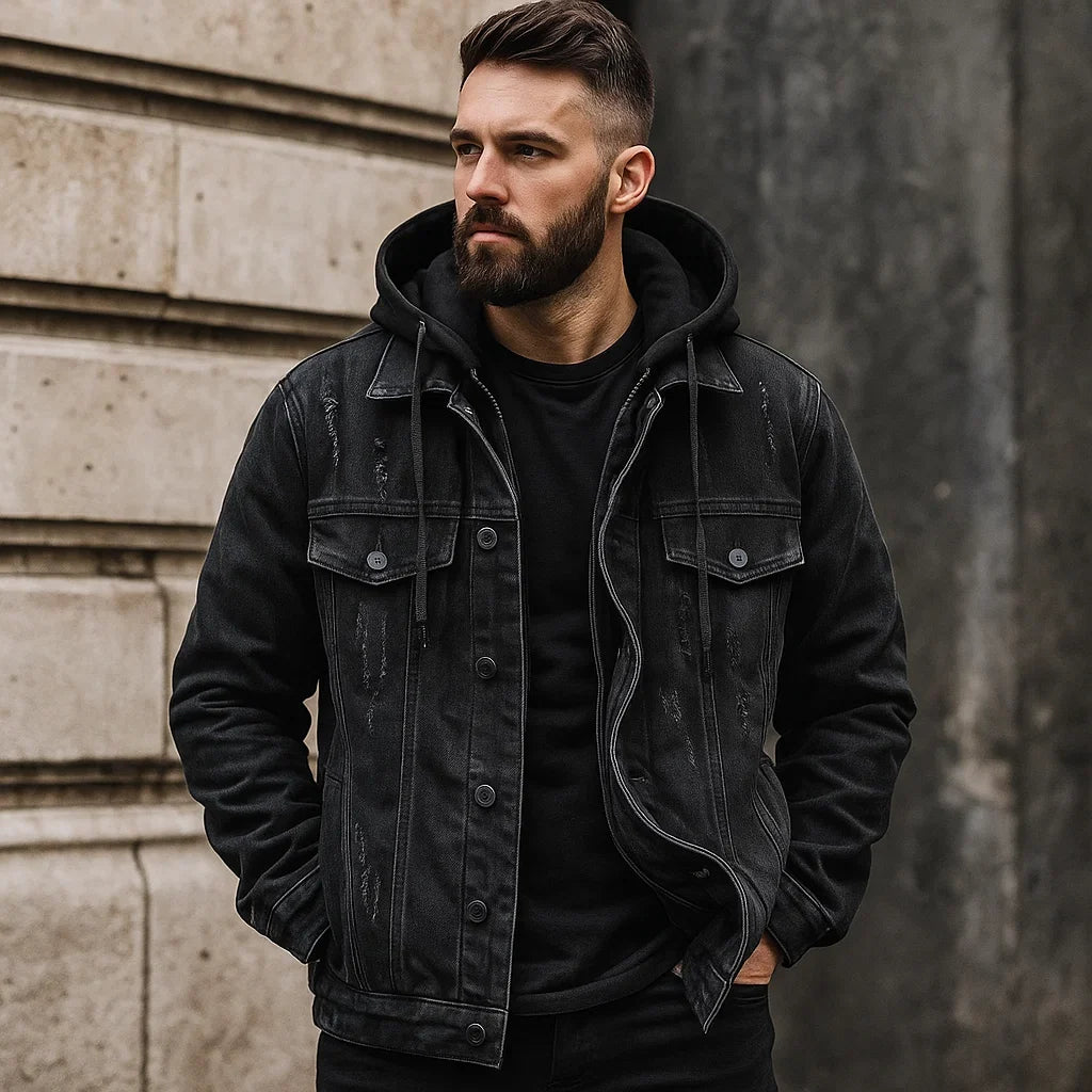 Declan | Removable-Hood Utility Jacket