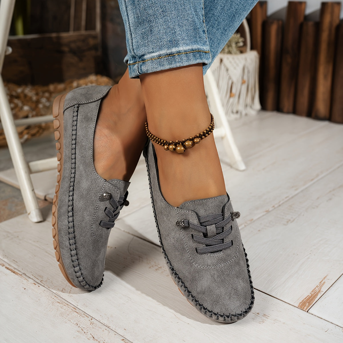 Amelie | Classic Slip-On Moccasins