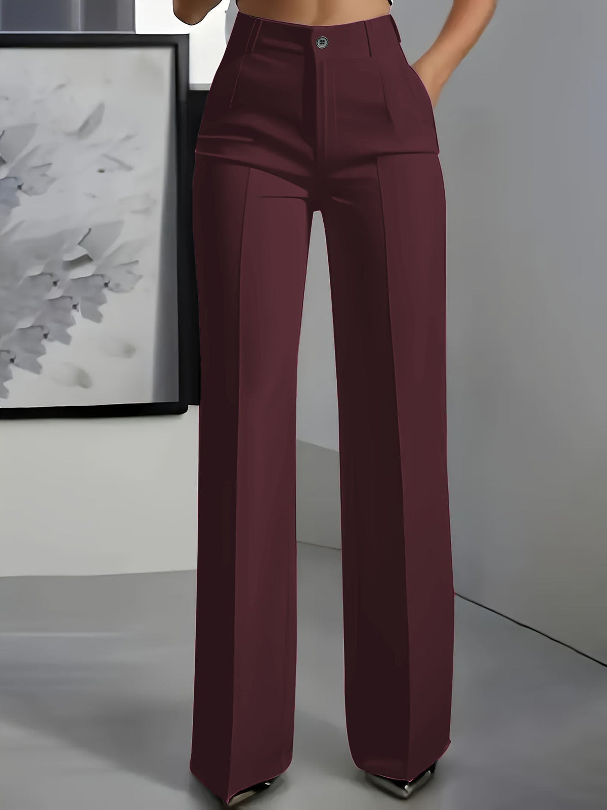Adelynn | Effortless High Waist Stretch Pants