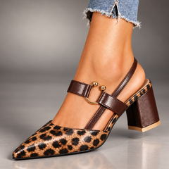 Adeline | Ring-Accent Slingback Heels