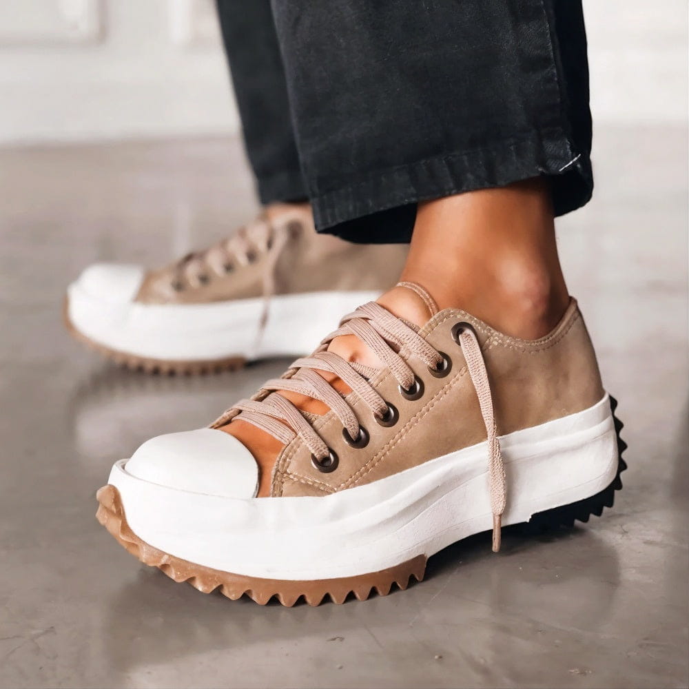 Solene | Platform Lace-Up Sneakers