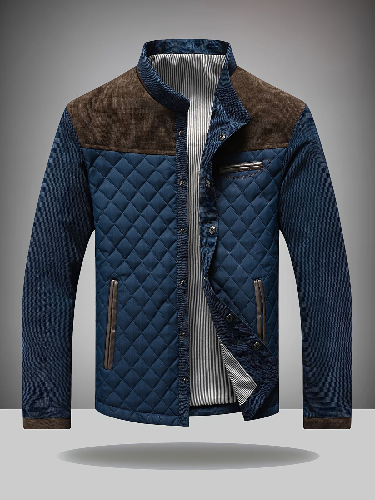 James | Quilted Stand Collar Jacket