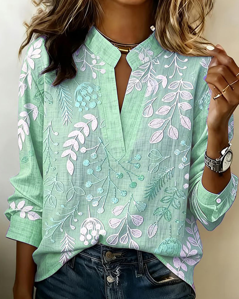 Aurelia | Soft-Touch Floral Blouse