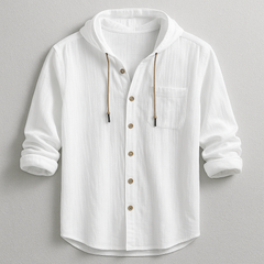Soren | Hooded Button-Front Shirt