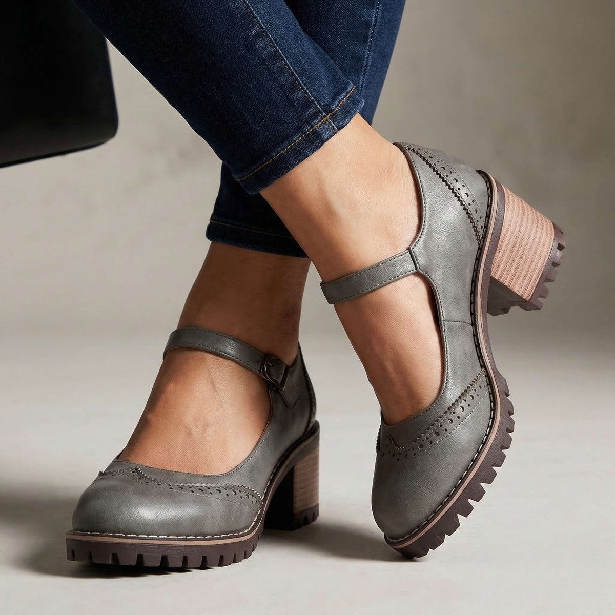 Marie | T-Strap Mary Jane Heels