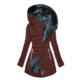 Mirena | Hooded Quilted Long Winter Coat