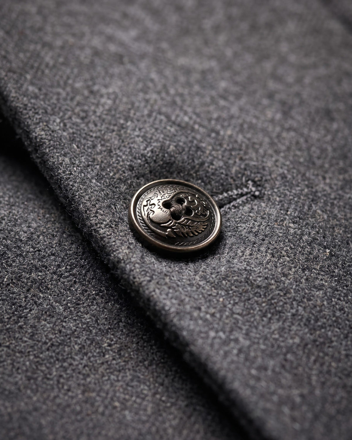 Damian | Mandarin-Collar Long Overcoat