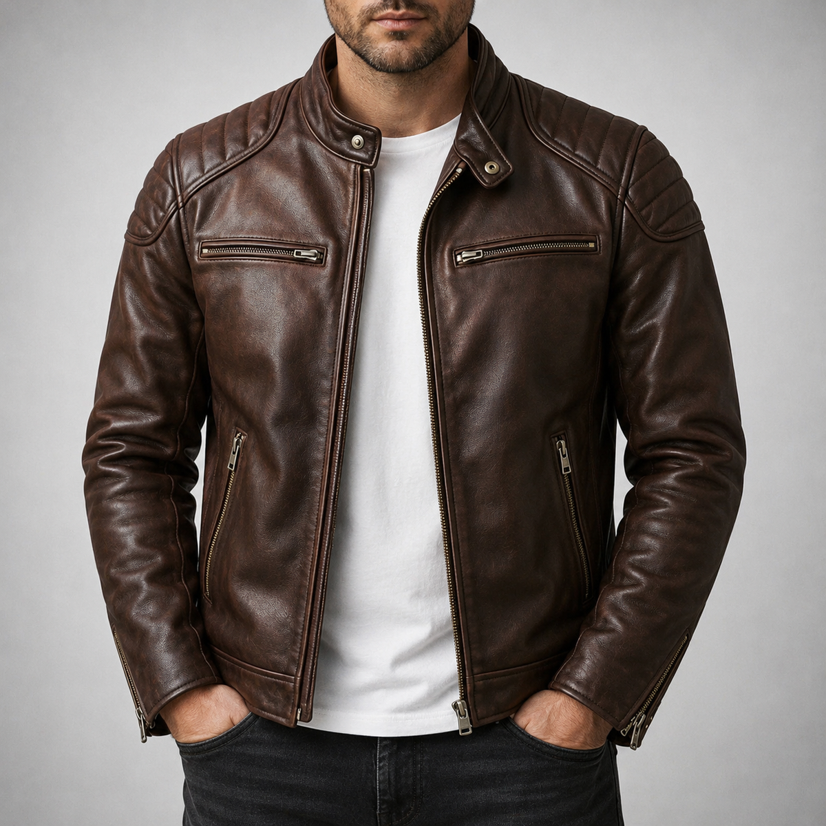 Bennett | Paneled Moto Jacket