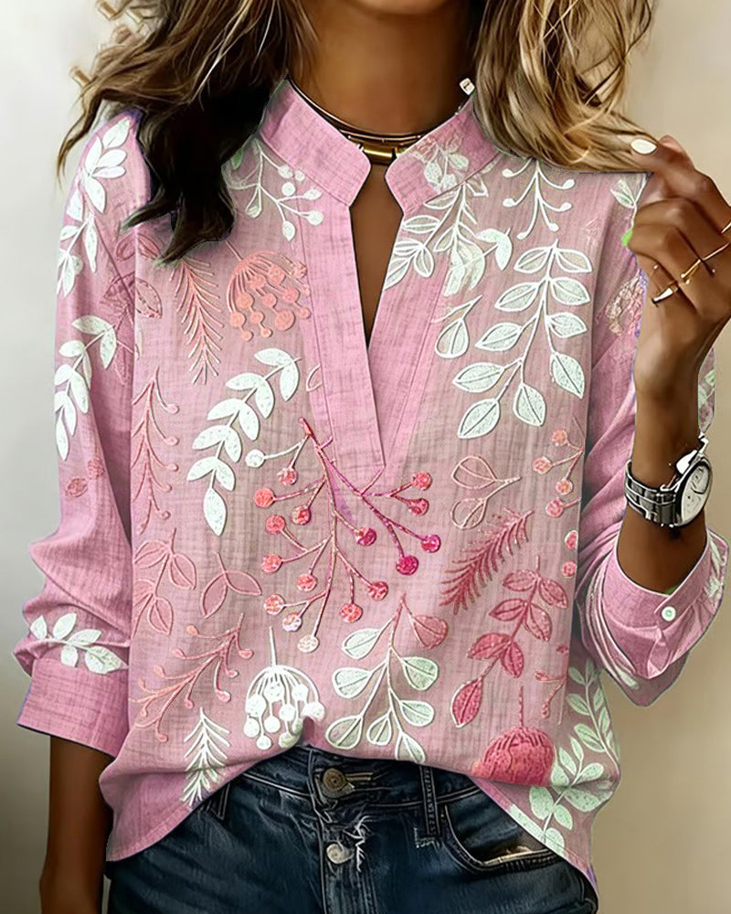 Aurelia | Soft-Touch Floral Blouse