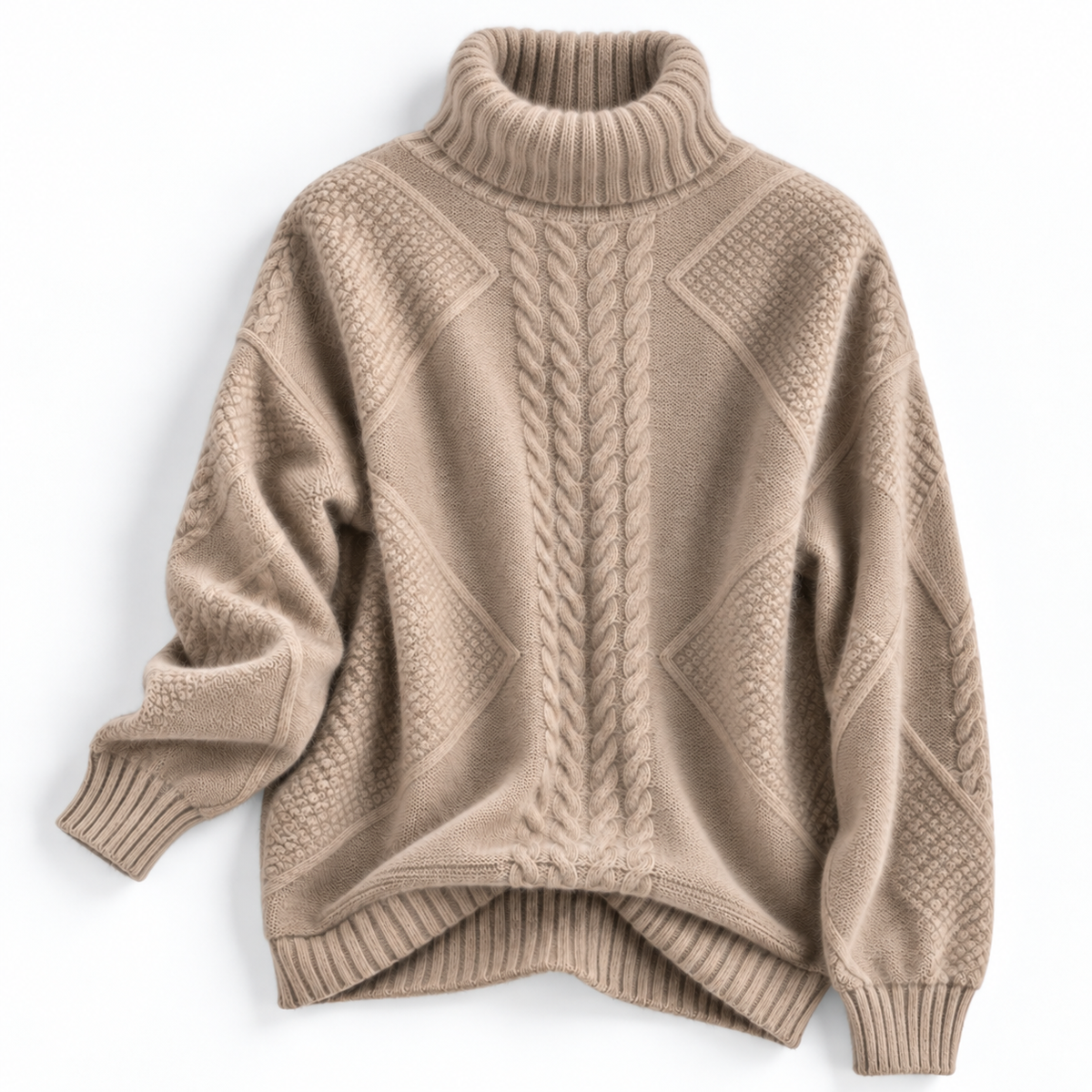 Elodie | High-Neck Textured Sweater
