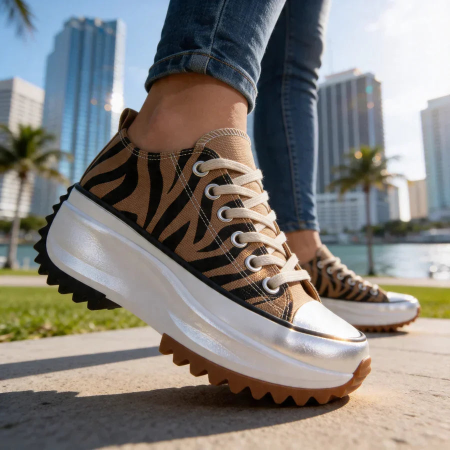 Solene | Platform Lace-Up Sneakers
