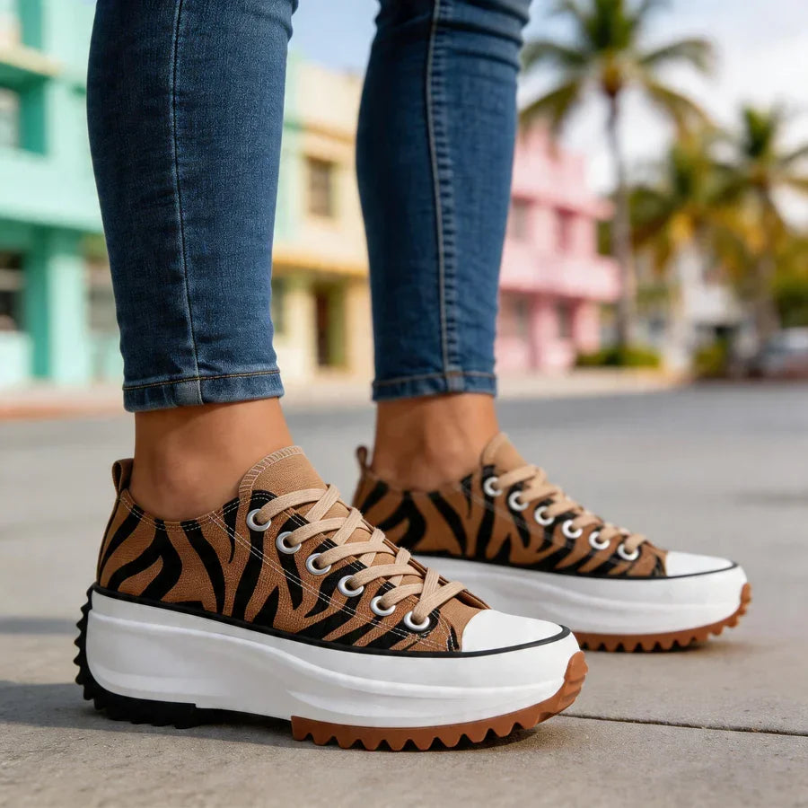 Solene | Platform Lace-Up Sneakers