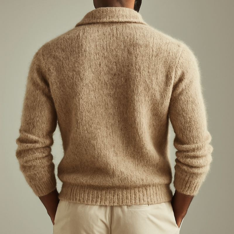 Adam | Textured Collared Cardigan