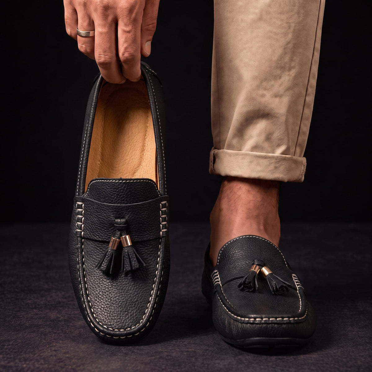 Wesley | Tassel Driving Loafers