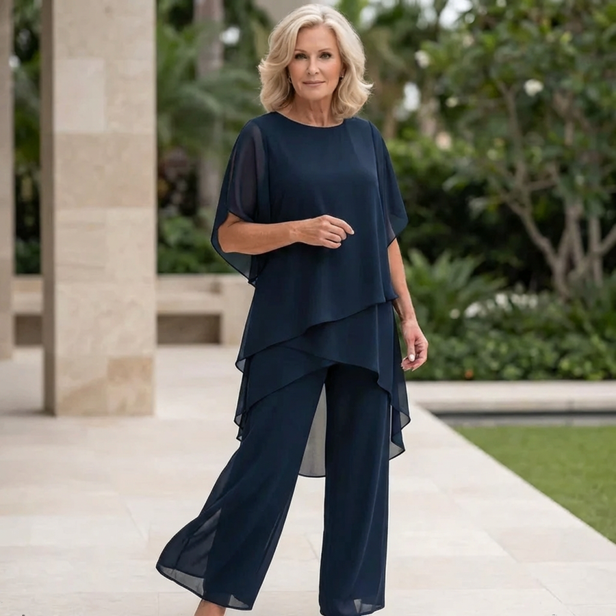 Caelia | Flattering Draped Palazzo Set
